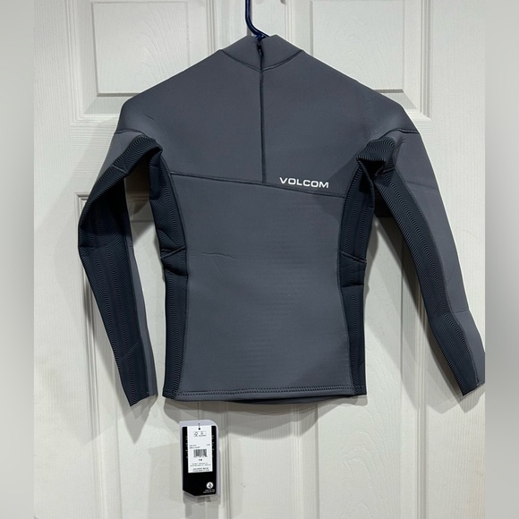 Volcom Boys Size 14 Wetsuit Jacket 2 mm Long Sleeve Charcoal Grey NWT - Picture 5 of 8